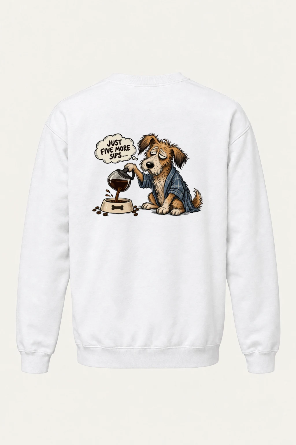 "Five More Sips" Heavy Blend Unisex Crewneck Sweatshirt | Gildan 18000