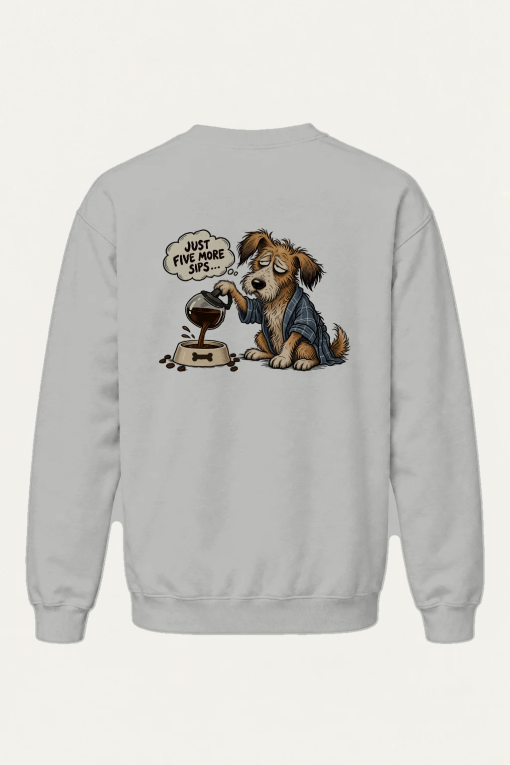 "Five More Sips" Heavy Blend Unisex Crewneck Sweatshirt | Gildan 18000