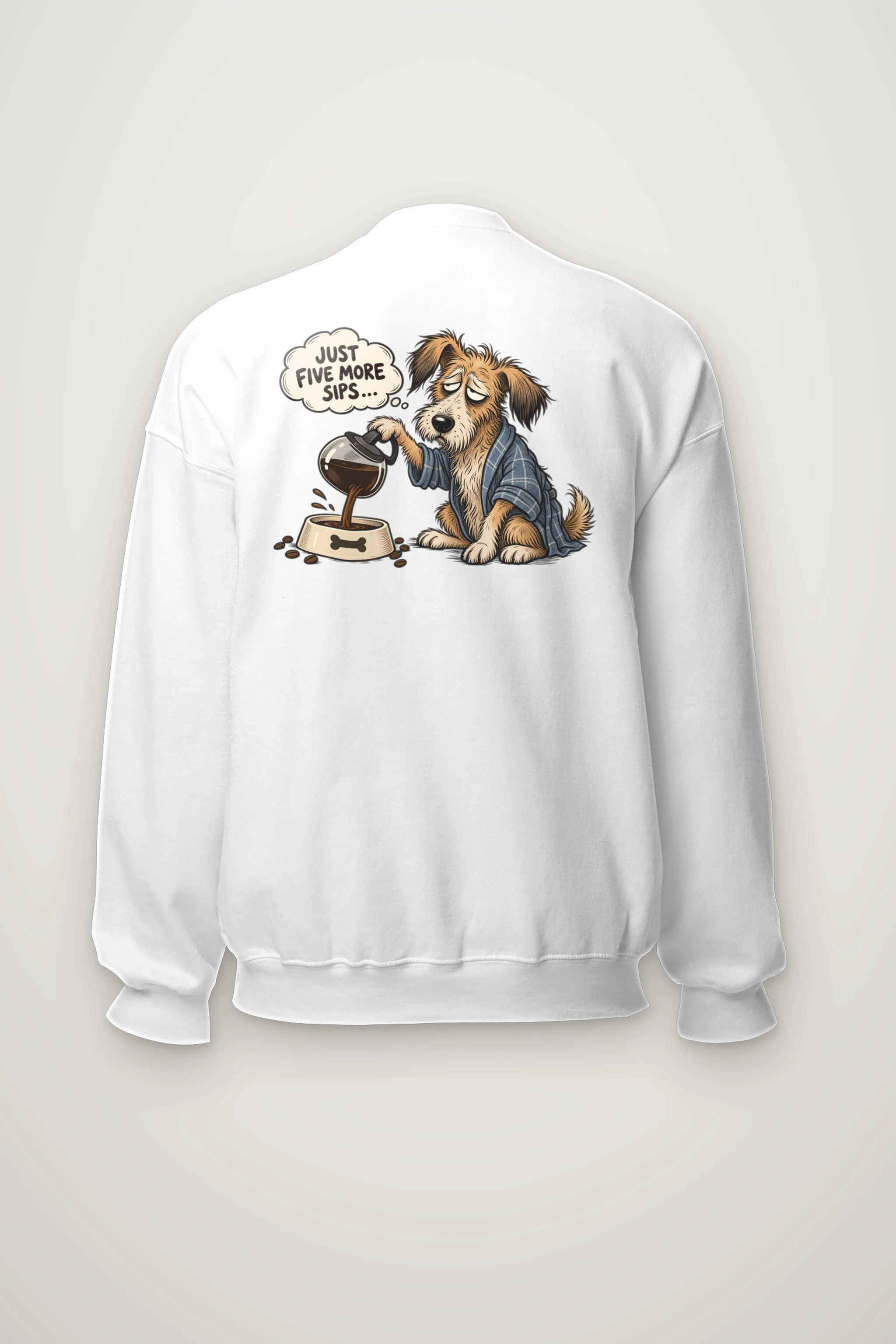 "Five More Sips" Heavy Blend Unisex Crewneck Sweatshirt