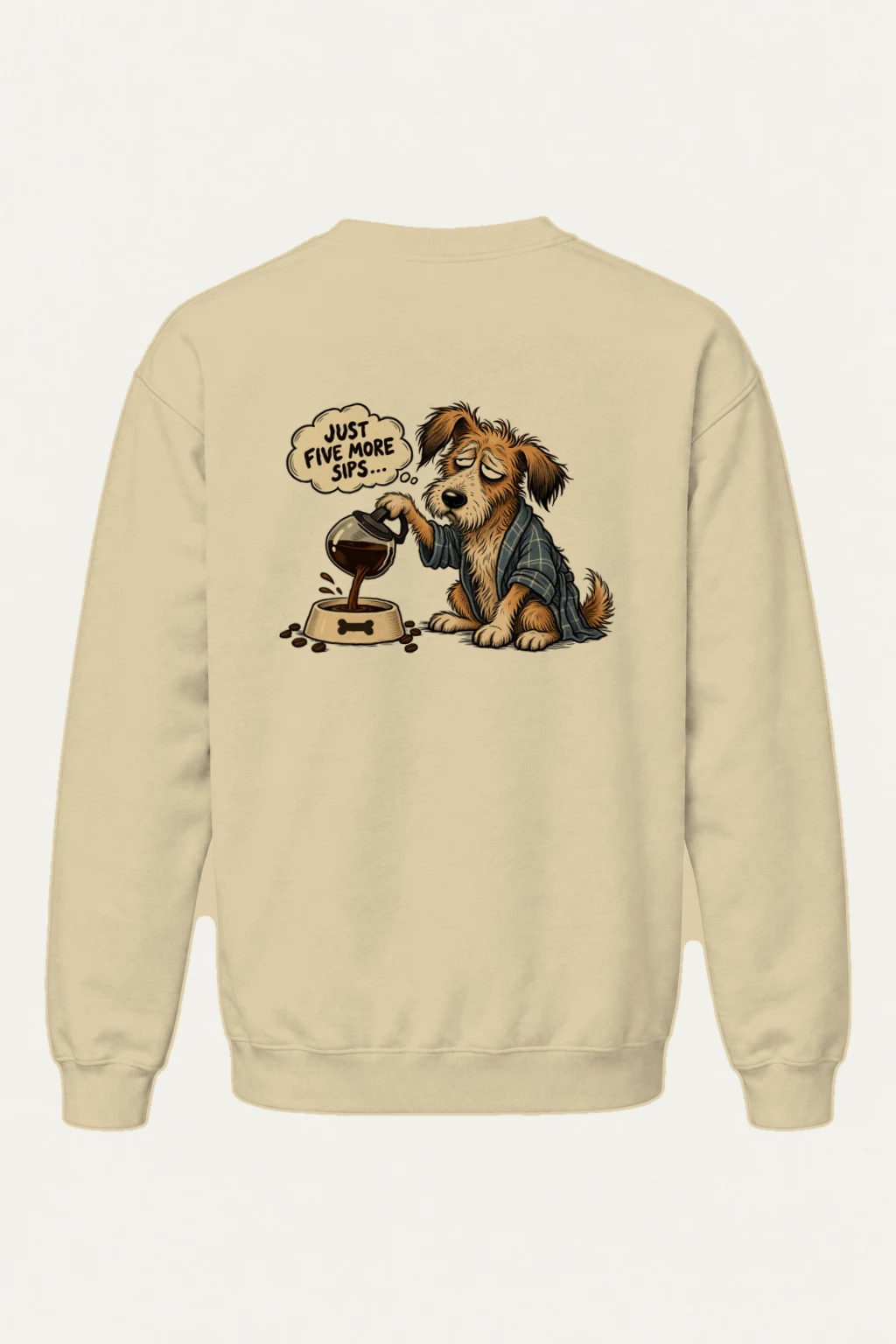 "Five More Sips" Heavy Blend Unisex Crewneck Sweatshirt | Gildan 18000