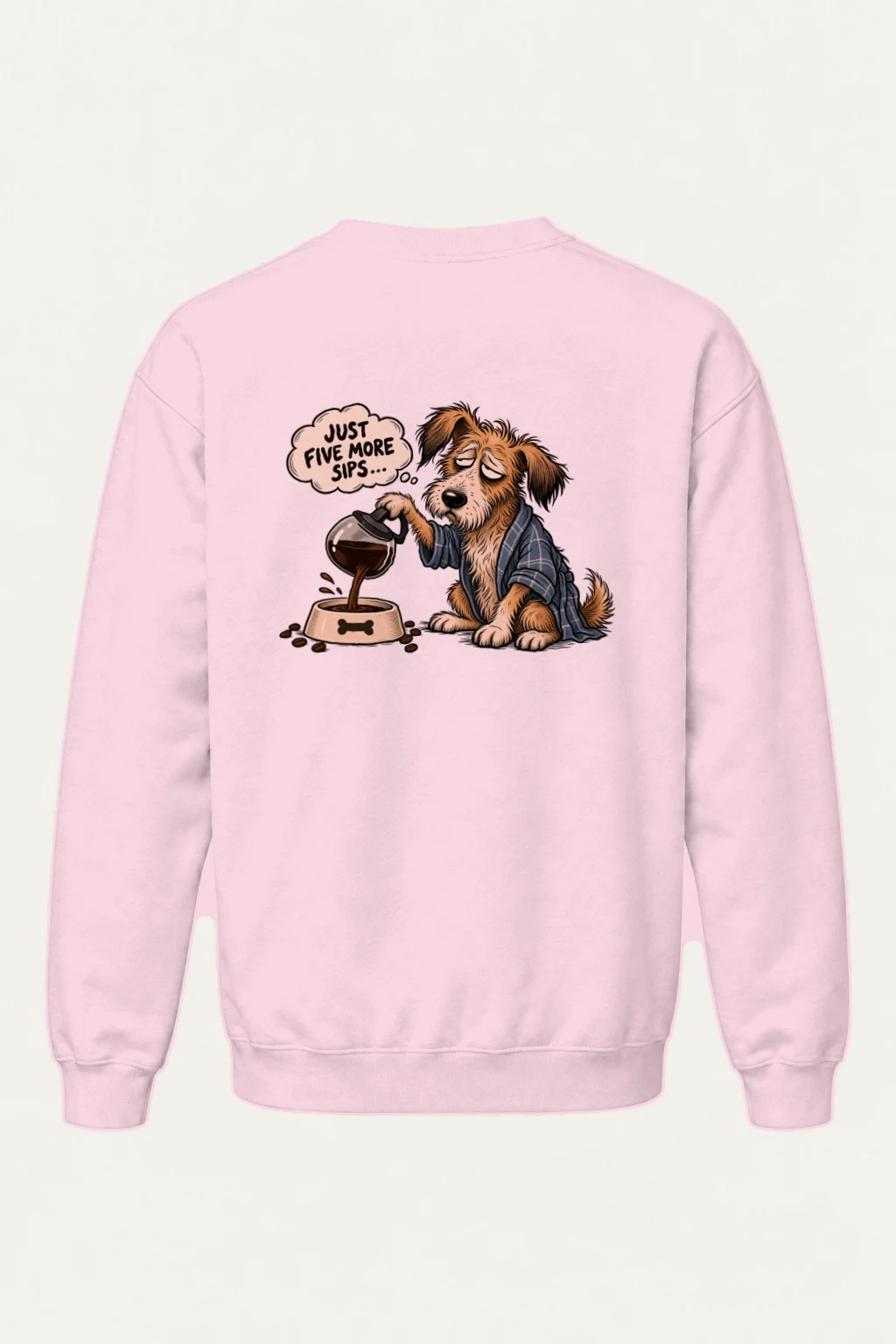 "Five More Sips" Heavy Blend Unisex Crewneck Sweatshirt | Gildan 18000