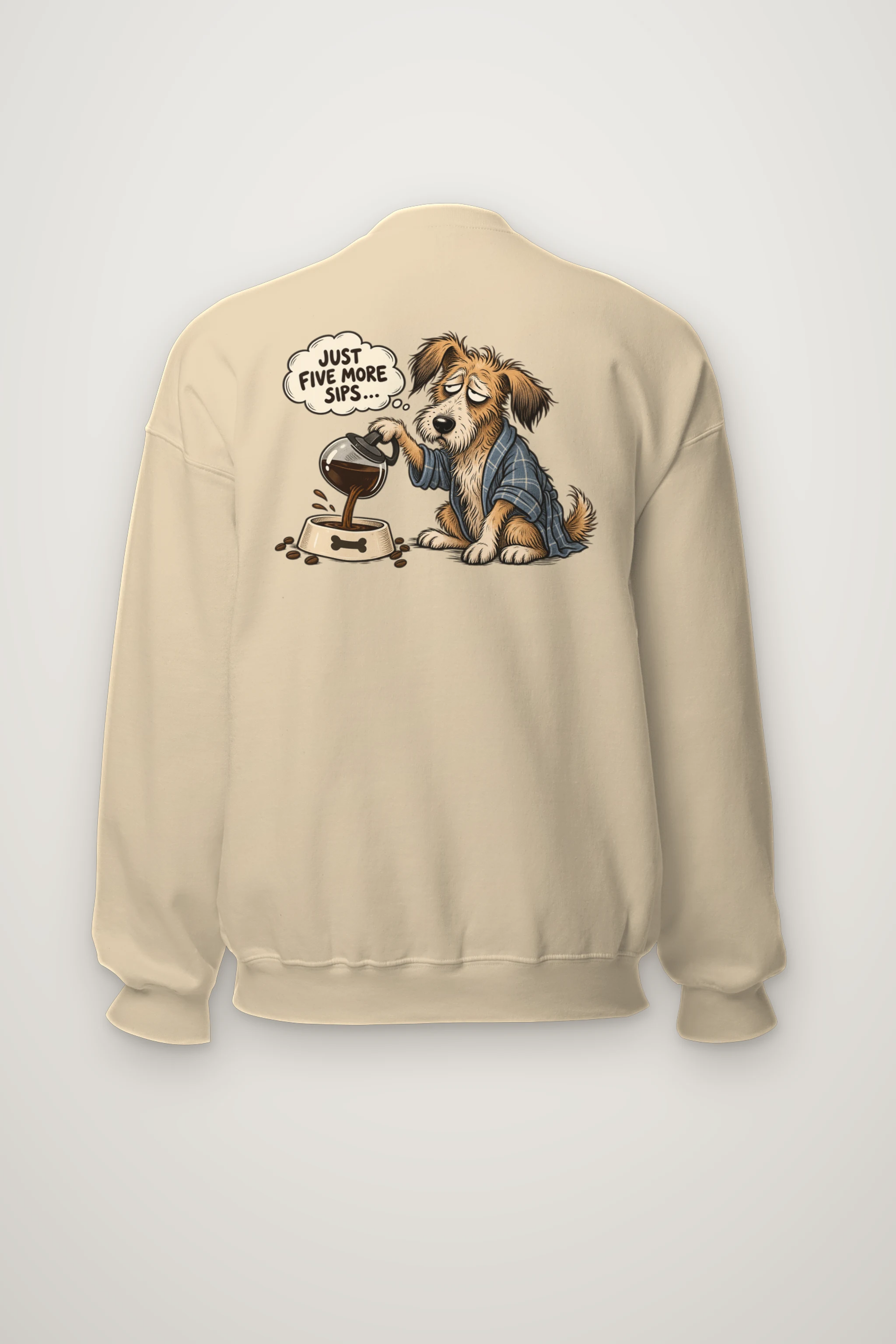 "Five More Sips" Heavy Blend Unisex Crewneck Sweatshirt