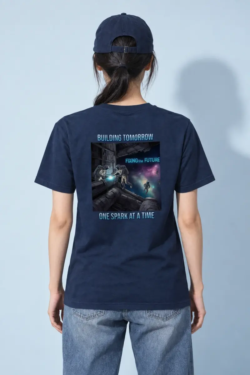 "Fixing The Future" Heavyweight Unisex Crewneck T-shirt