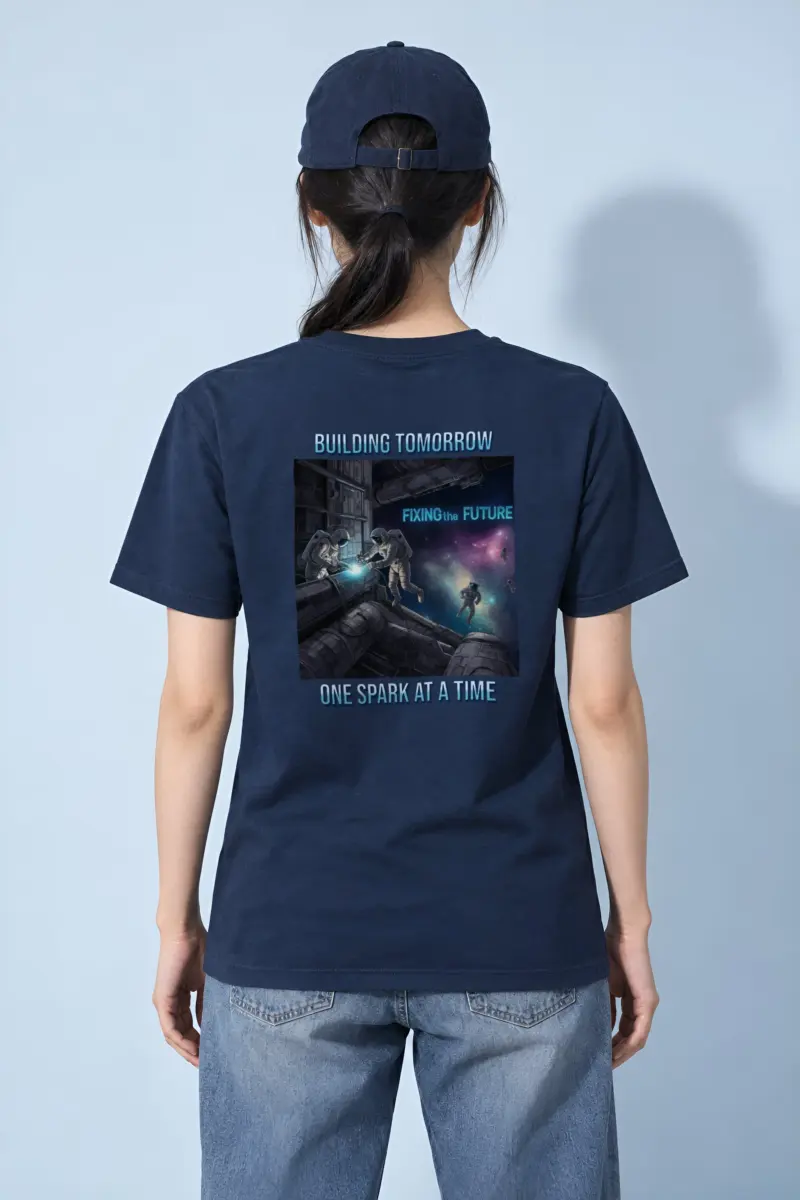 "Fixing The Future" Heavyweight Unisex Crewneck T-shirt