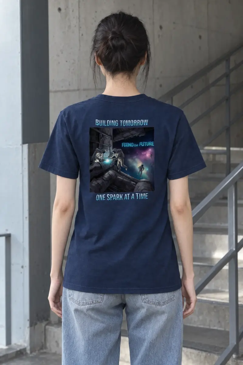 "Fixing The Future" Heavyweight Unisex Crewneck T-shirt