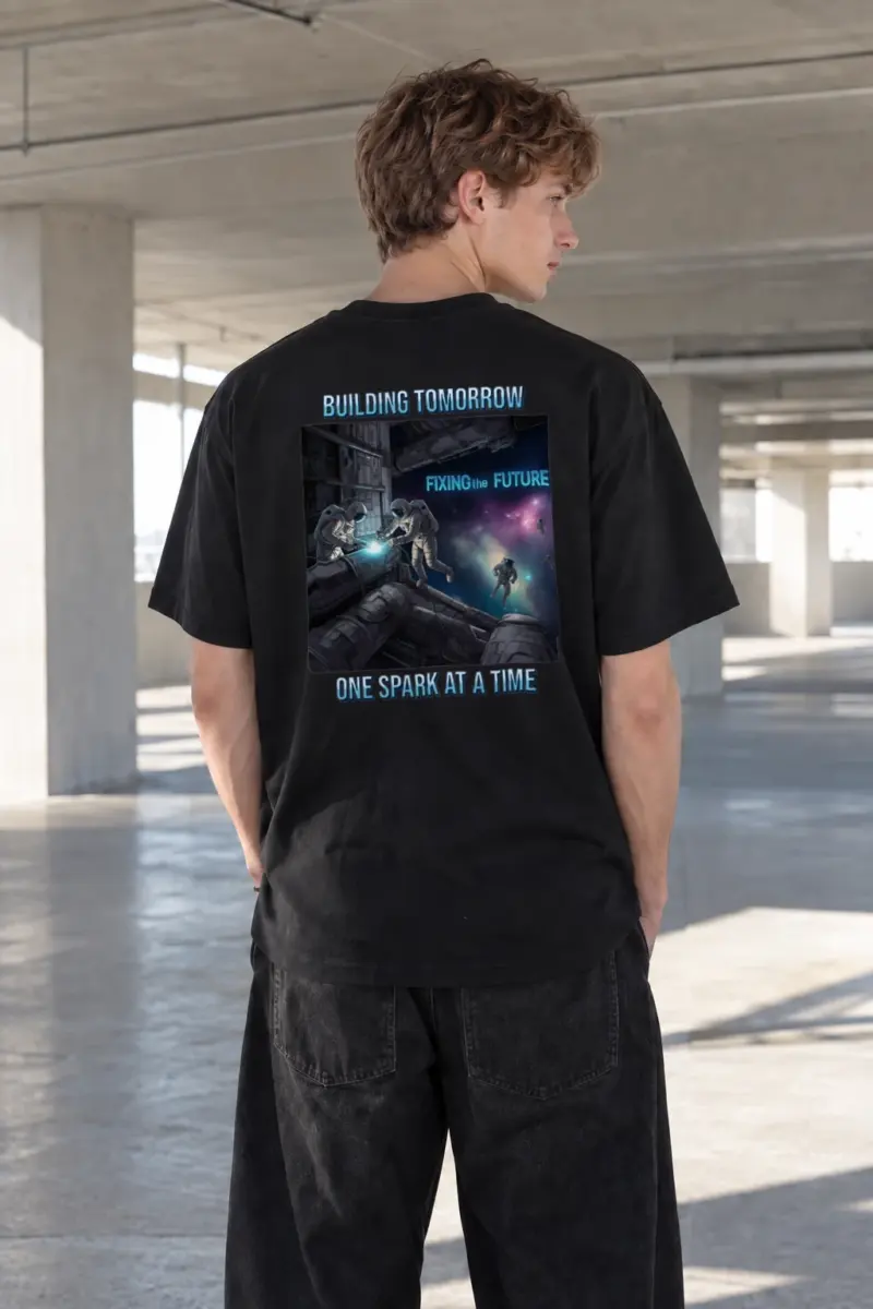 “Fixing The Future” Heavyweight Unisex Crewneck T-shirt | Gildan 5000