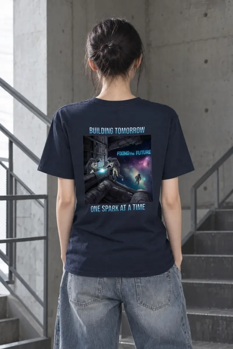 "Fixing The Future" Heavyweight Unisex Crewneck T-shirt