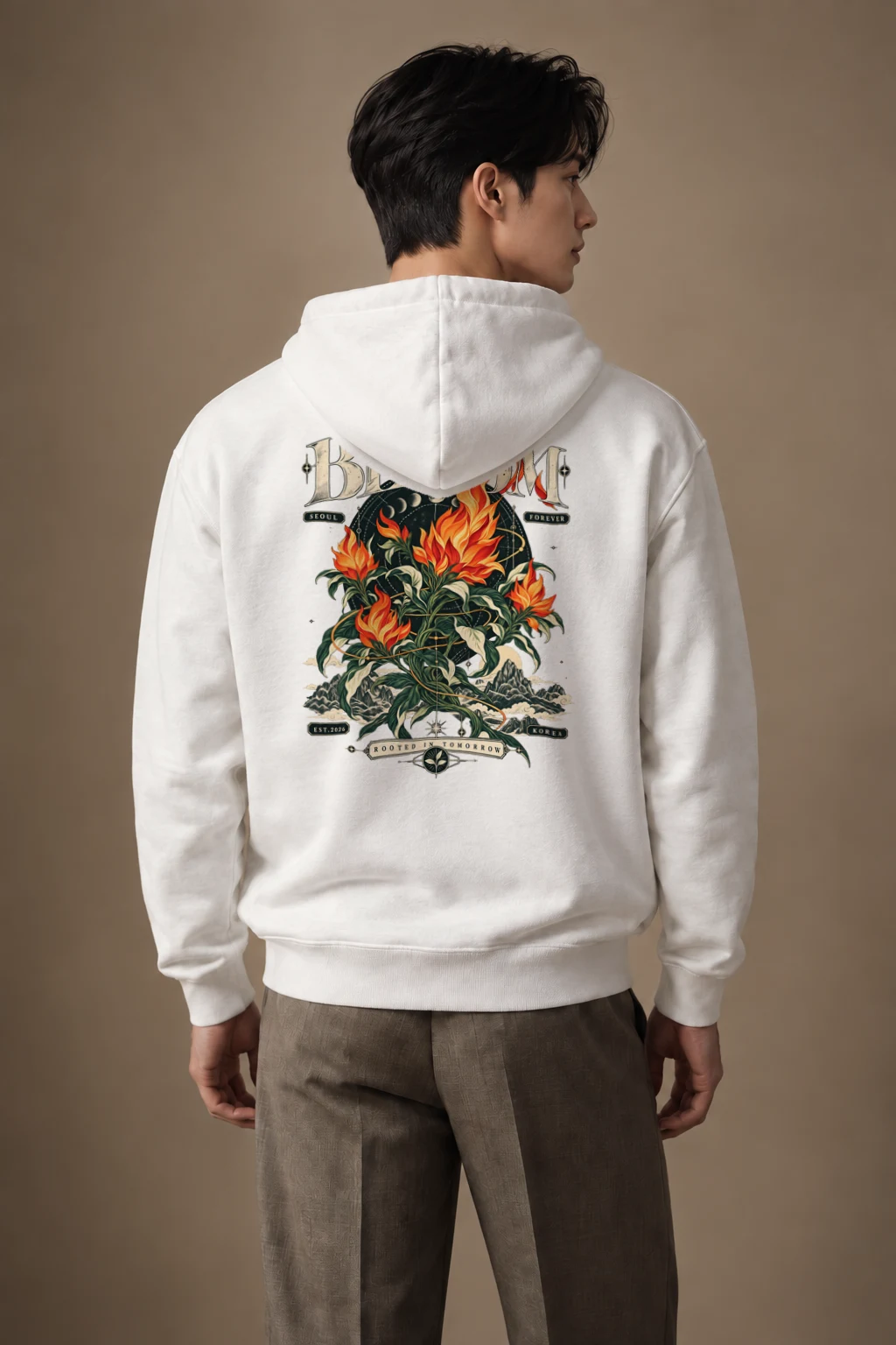 "Rooted In Tomorrow" Men's Oversized Heavyweight Crewneck T-Shirt | Shaka Wear SHMHSS