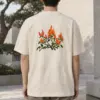 "Flameflower Branches" Men's Oversized Heavyweight Crewneck T-Shirt | Shaka Wear SHMHSS