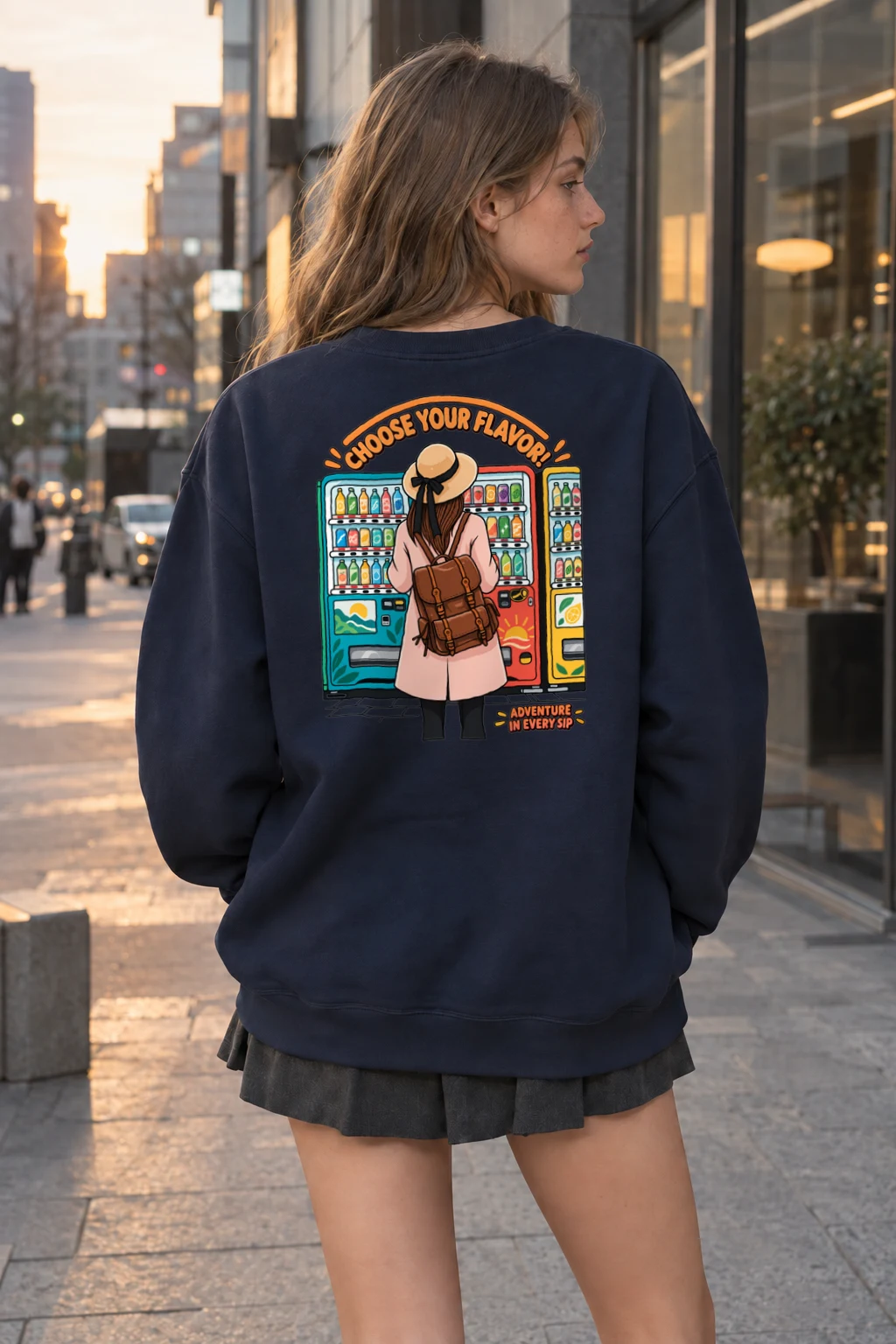 "Flavor Adventure" Heavy Blend Unisex Crewneck Sweatshirt | Gildan 18000