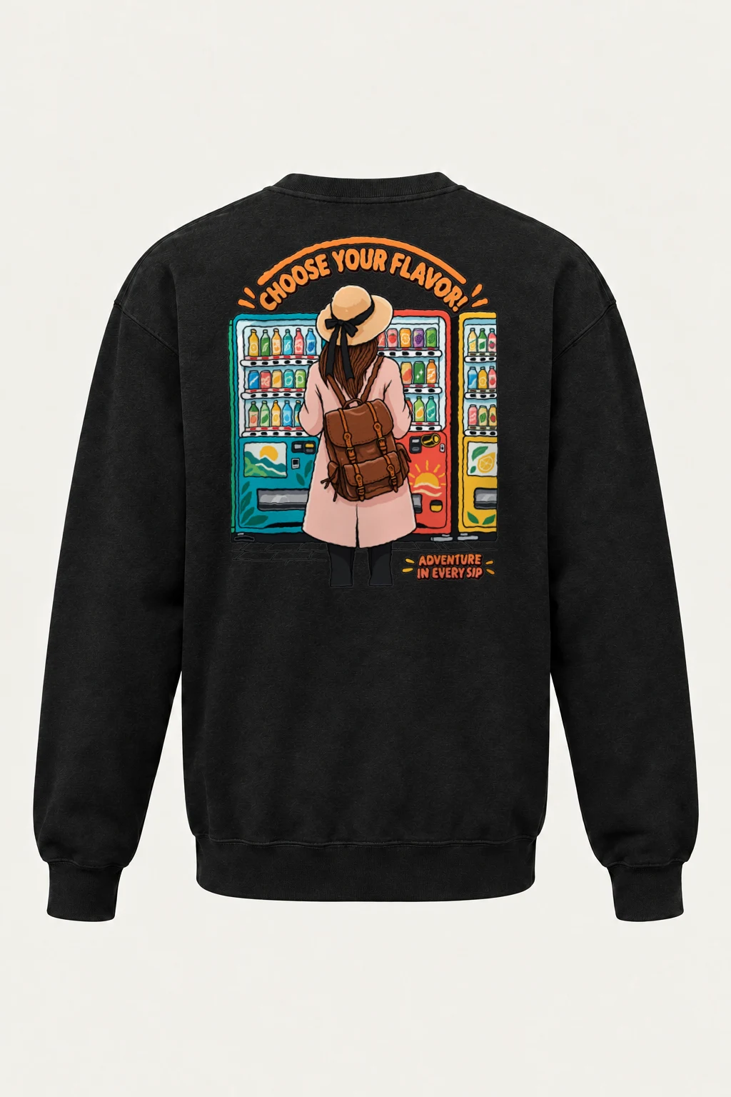 "Flavor Adventure" Heavy Blend Unisex Crewneck Sweatshirt | Gildan 18000