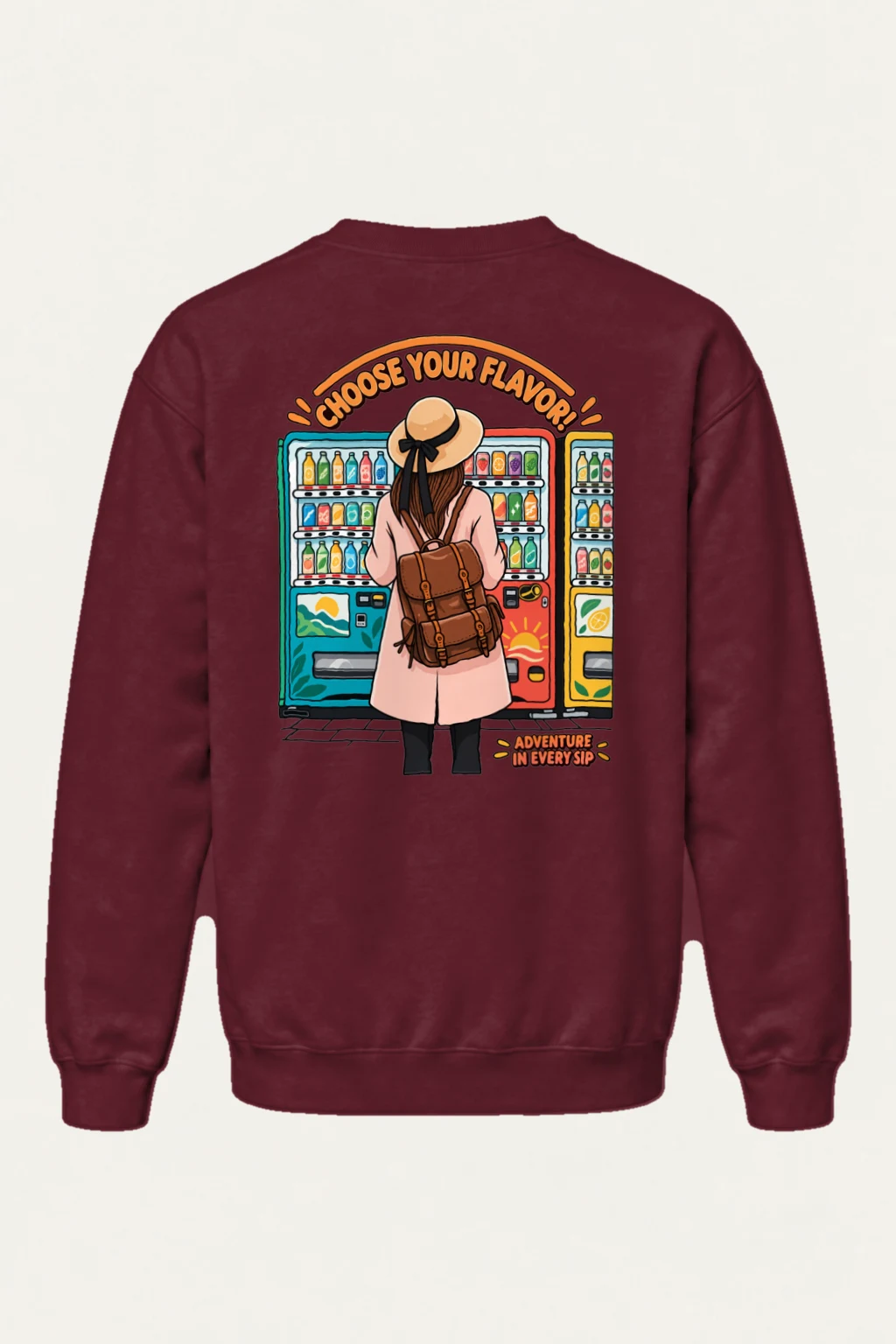"Flavor Adventure" Heavy Blend Unisex Crewneck Sweatshirt | Gildan 18000