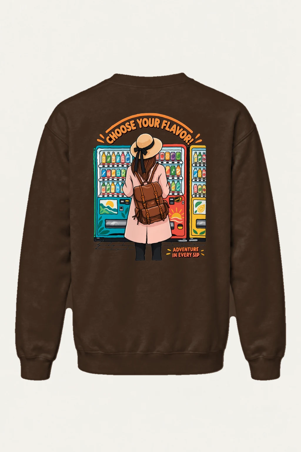 "Flavor Adventure" Heavy Blend Unisex Crewneck Sweatshirt | Gildan 18000