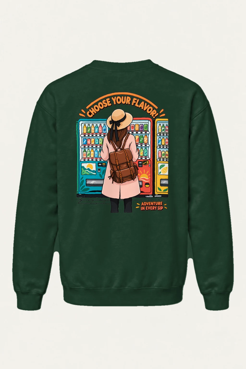 "Flavor Adventure" Heavy Blend Unisex Crewneck Sweatshirt | Gildan 18000