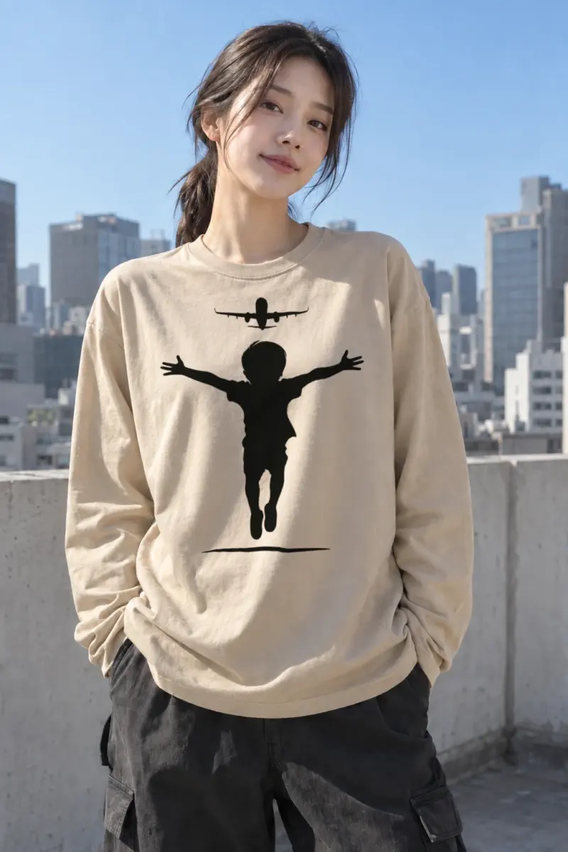 "Flight Leap" Unisex Longsleeve T-shirt | Gildan 2400