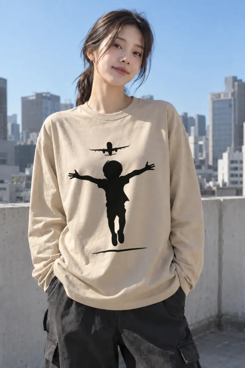 "Flight Leap" Unisex Longsleeve T-shirt | Gildan 2400
