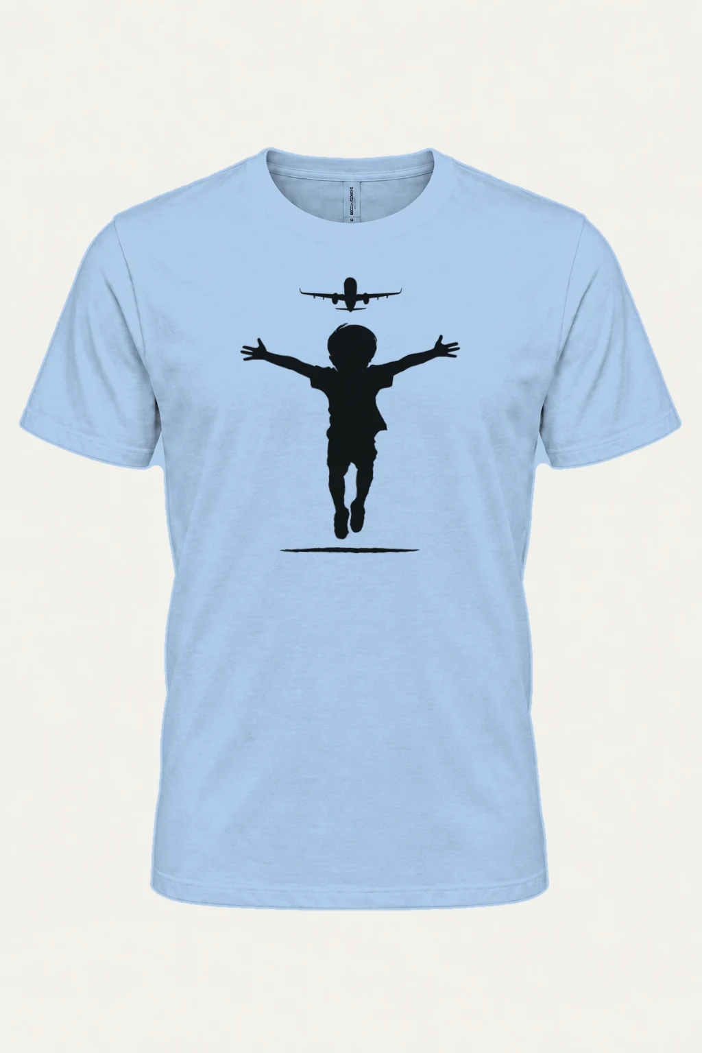 "Flight Path" Heavyweight Unisex Crewneck T-shirt | Gildan 5000