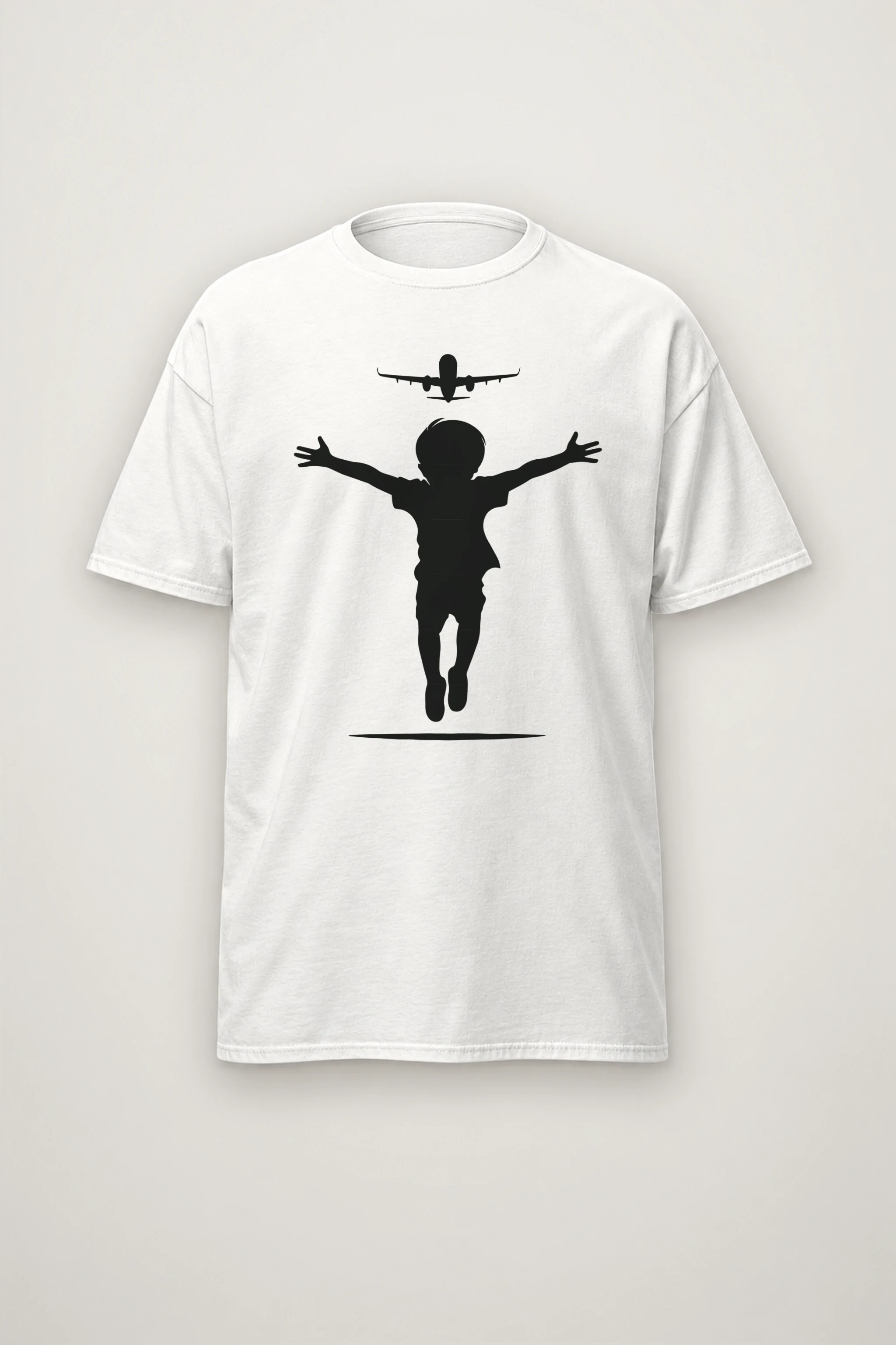 "Flight Path" Heavyweight Unisex Crewneck T-shirt