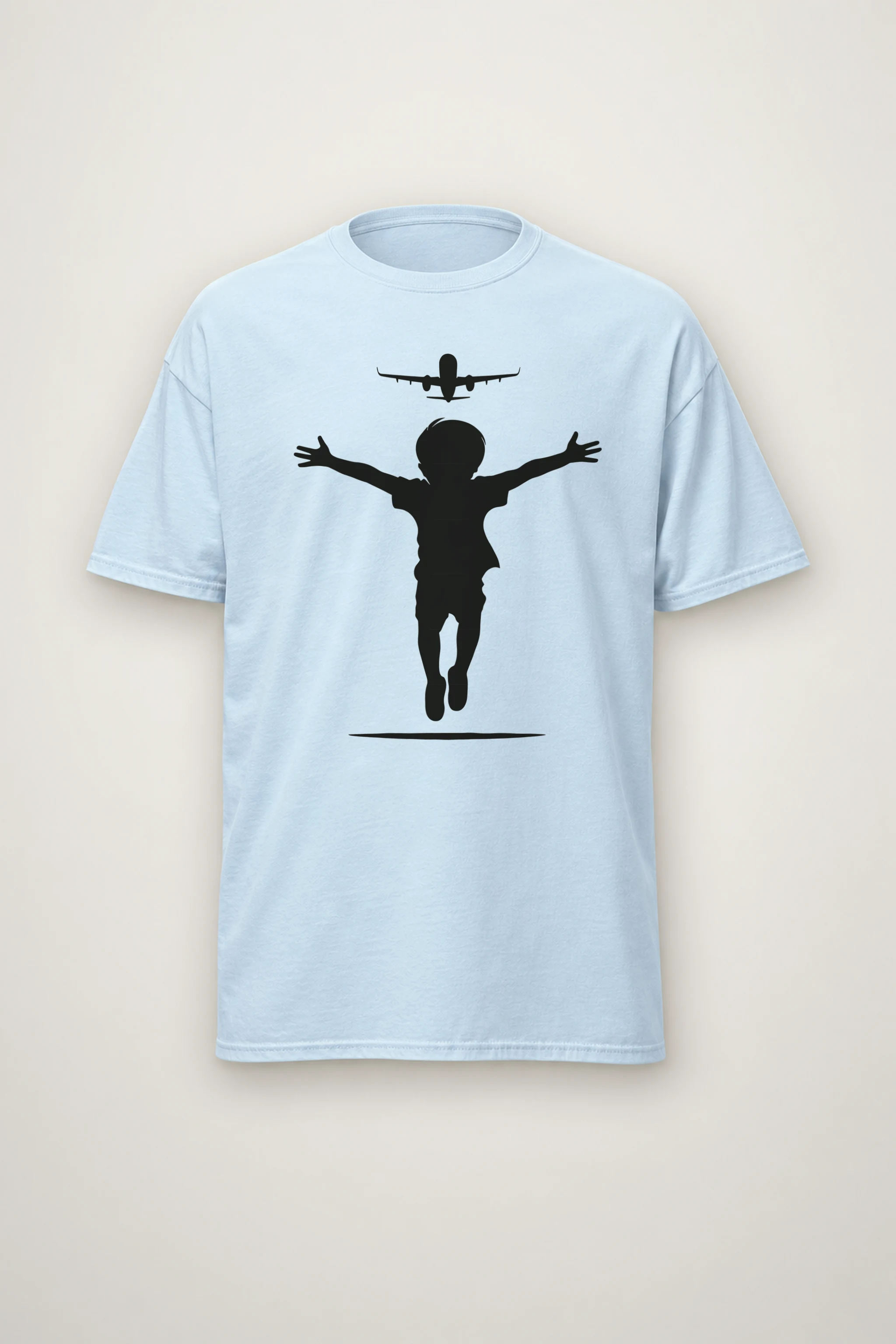 "Flight Path" Heavyweight Unisex Crewneck T-shirt