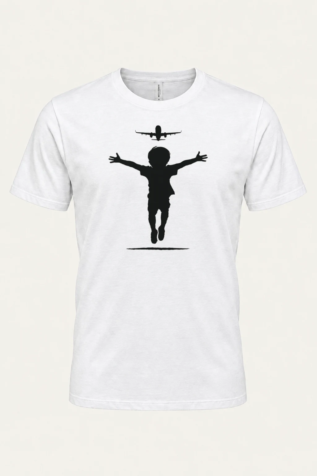 "Flight Path" Heavyweight Unisex Crewneck T-shirt | Gildan 5000