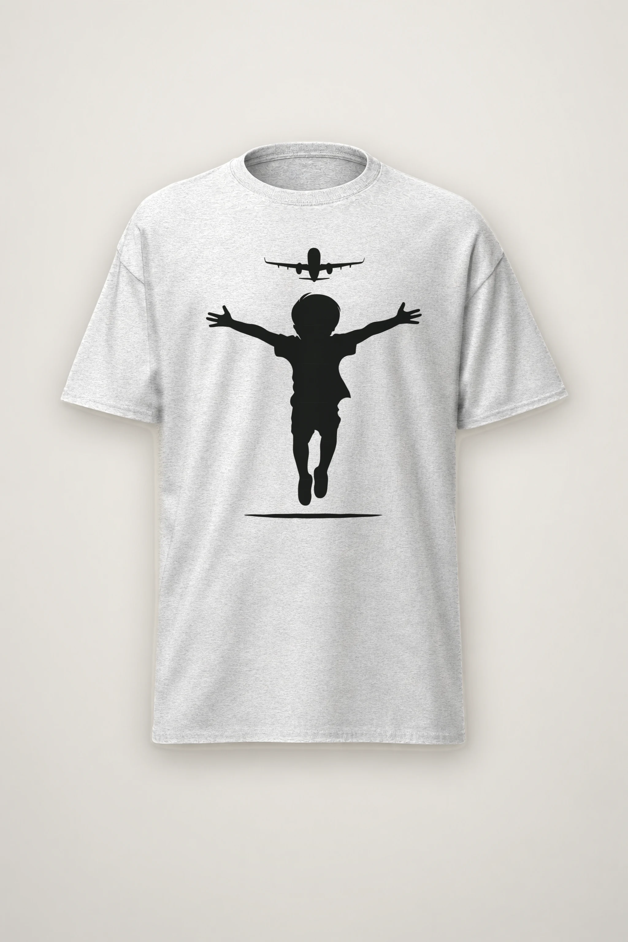 "Flight Path" Heavyweight Unisex Crewneck T-shirt