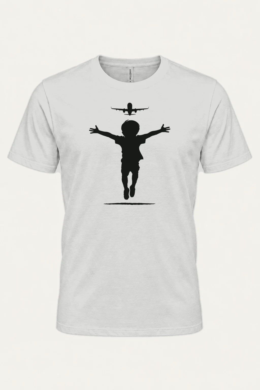 "Flight Path" Heavyweight Unisex Crewneck T-shirt | Gildan 5000