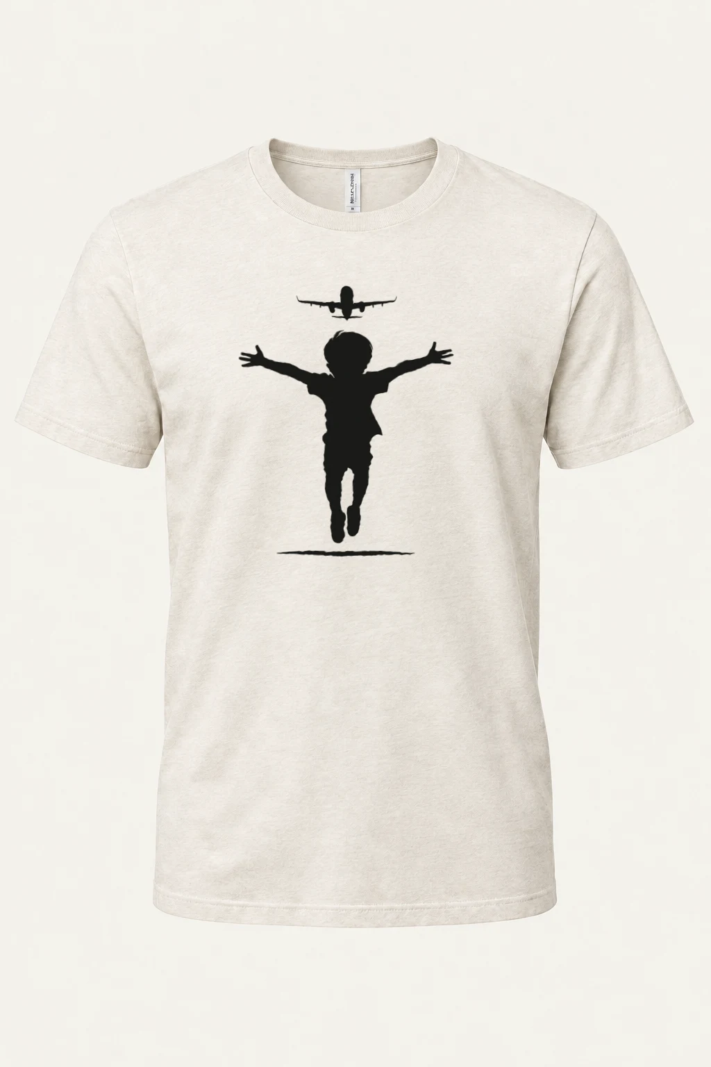 "Flight Path" Heavyweight Unisex Crewneck T-shirt | Gildan 5000
