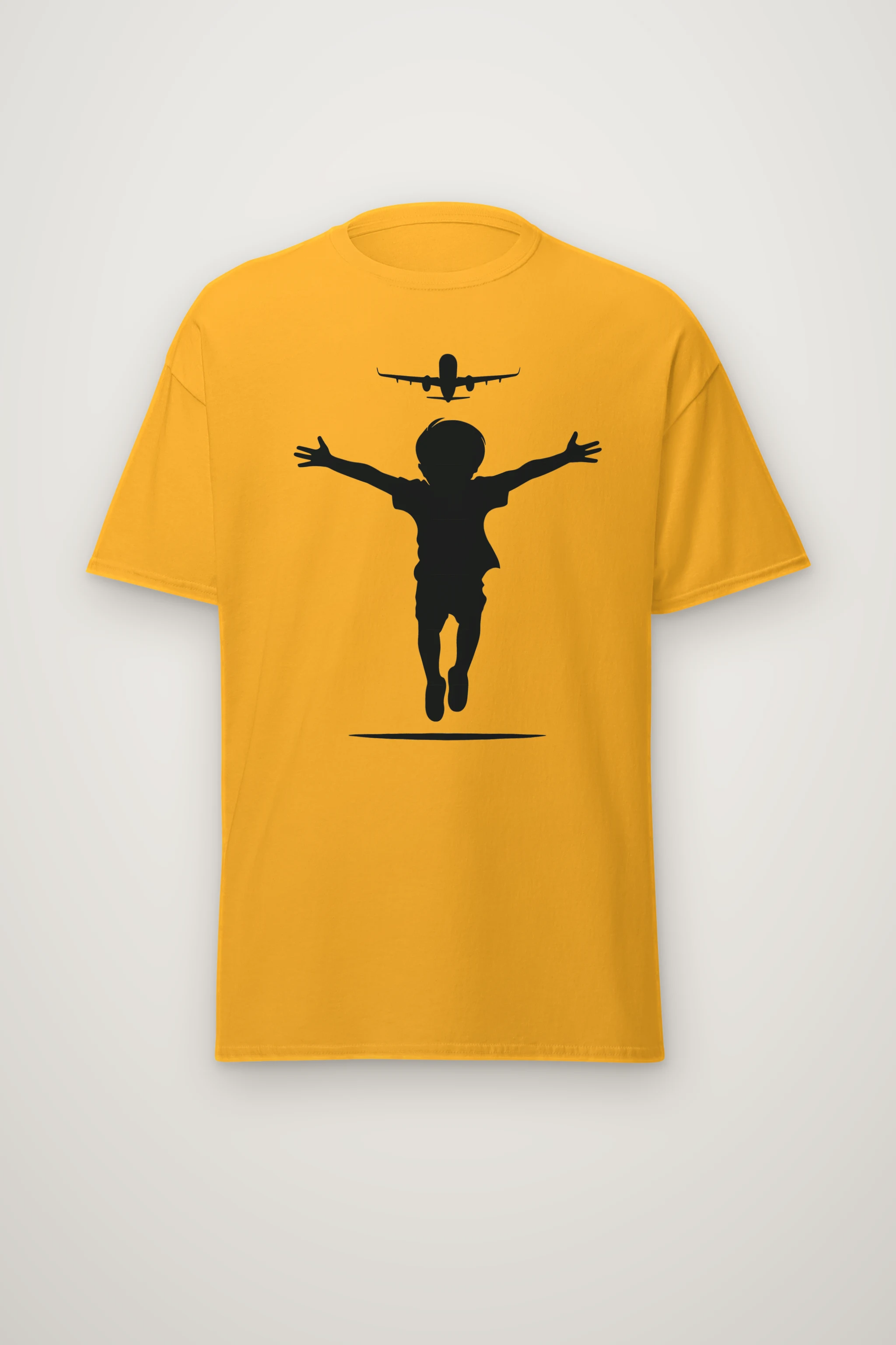 "Flight Path" Heavyweight Unisex Crewneck T-shirt