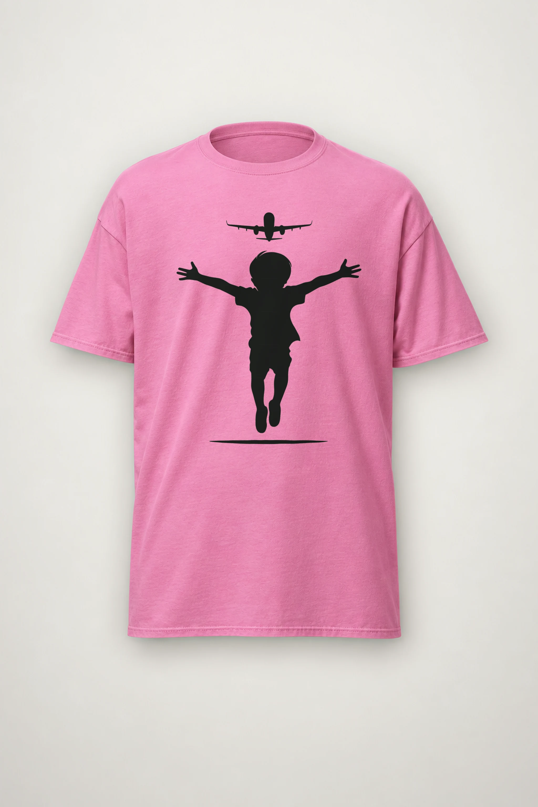 "Flight Path" Heavyweight Unisex Crewneck T-shirt