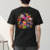 "Floral Cloud Lettering" Heavyweight Unisex Crewneck T-shirt