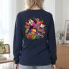 "Floral Cloud Lettering" Unisex Longsleeve T-shirt