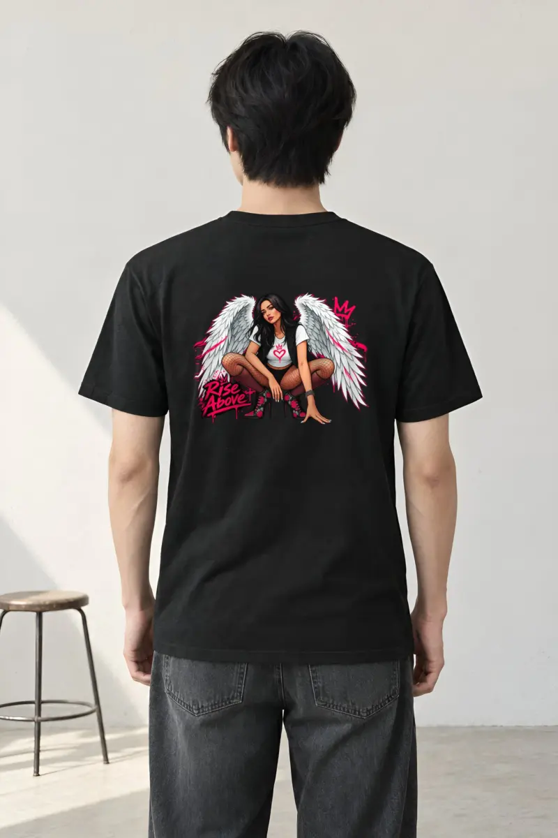 "Floral Flight" Heavyweight Unisex Crewneck T-shirt