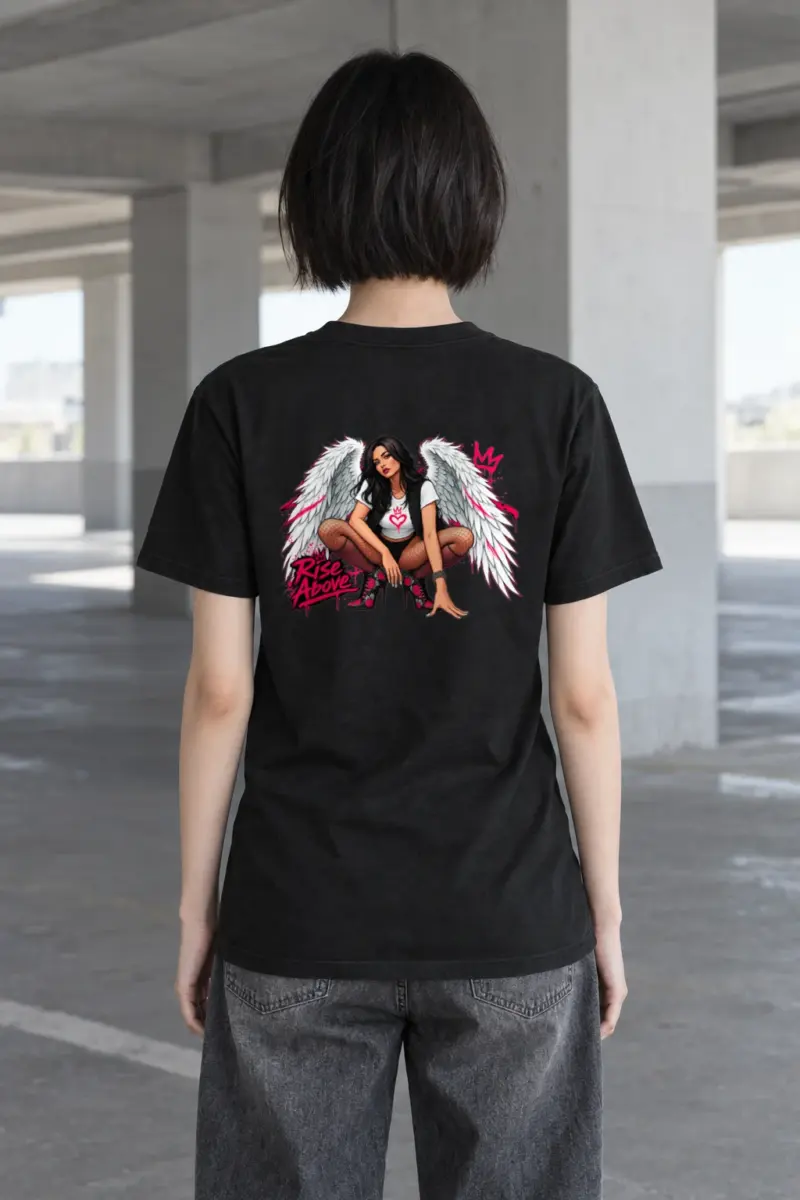 "Floral Flight" Heavyweight Unisex Crewneck T-shirt