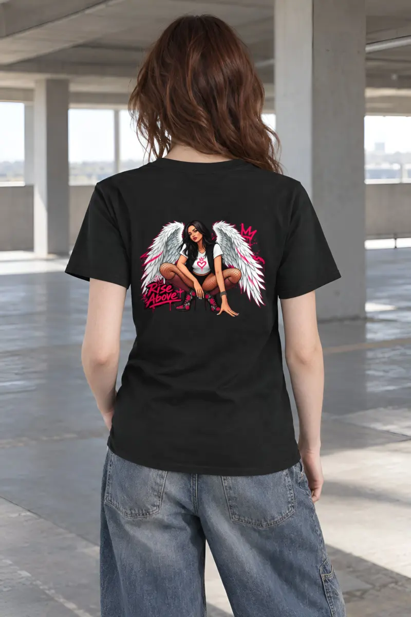 "Floral Flight" Heavyweight Unisex Crewneck T-shirt