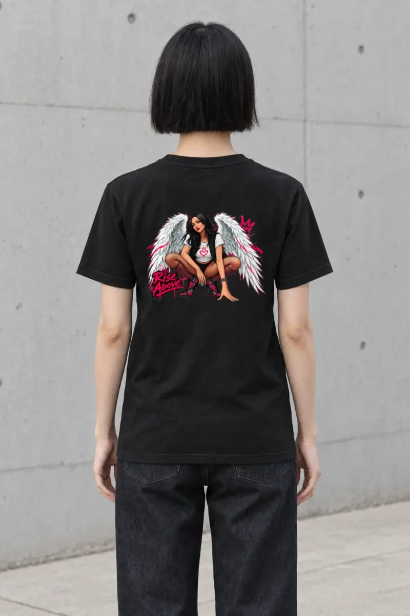 "Floral Flight" Heavyweight Unisex Crewneck T-shirt | Gildan 5000
