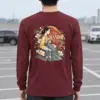 "Floral Hanbok Portrait" Unisex Longsleeve T-shirt