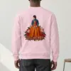 "Floral Hanbok Woman" Heavy Blend Unisex Crewneck Sweatshirt | Gildan 18000