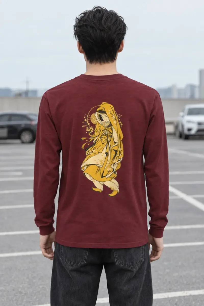 "Floral Hooded Muse" Unisex Longsleeve T-shirt