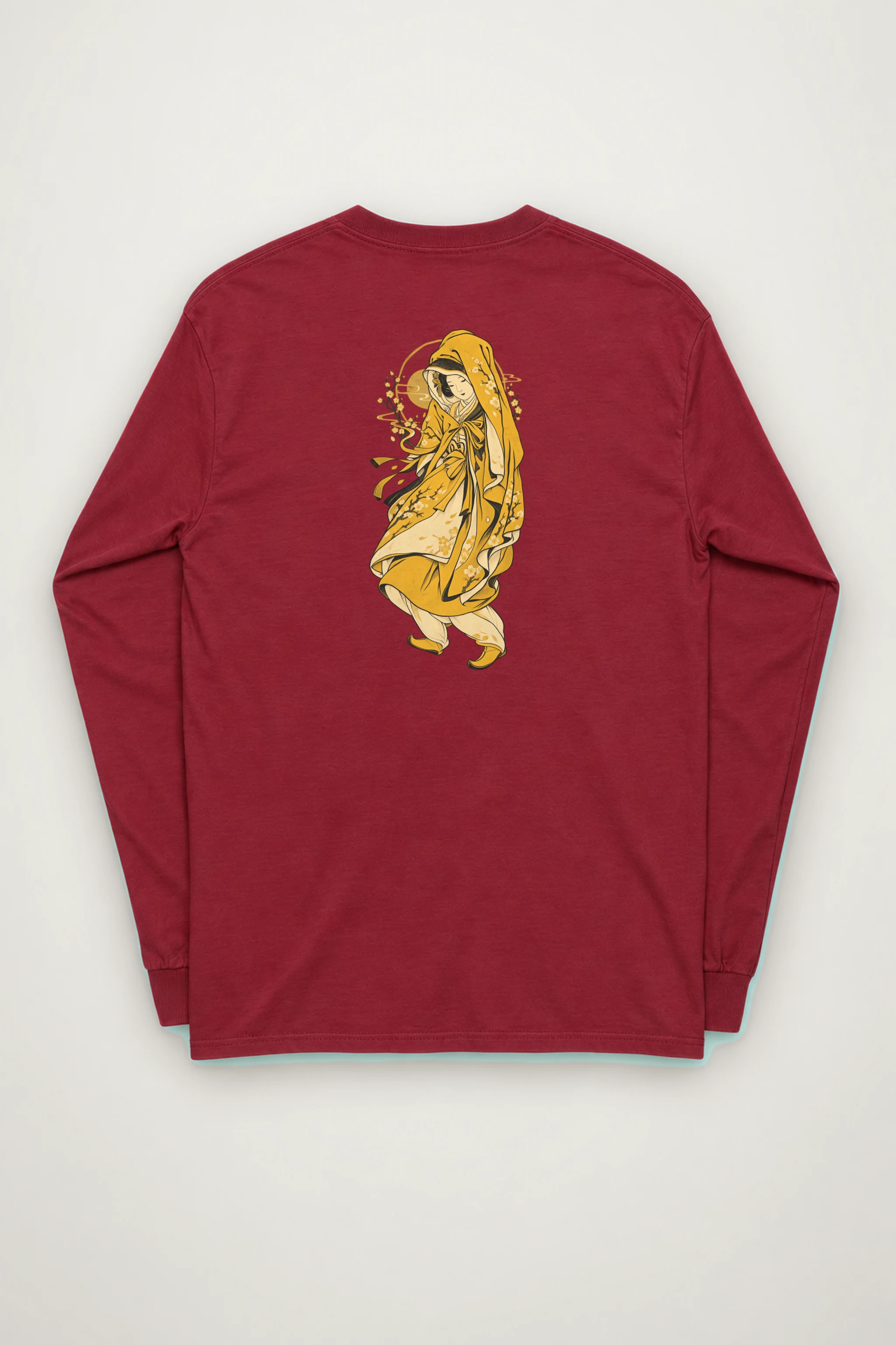 "Floral Hooded Muse" Unisex Longsleeve T-shirt