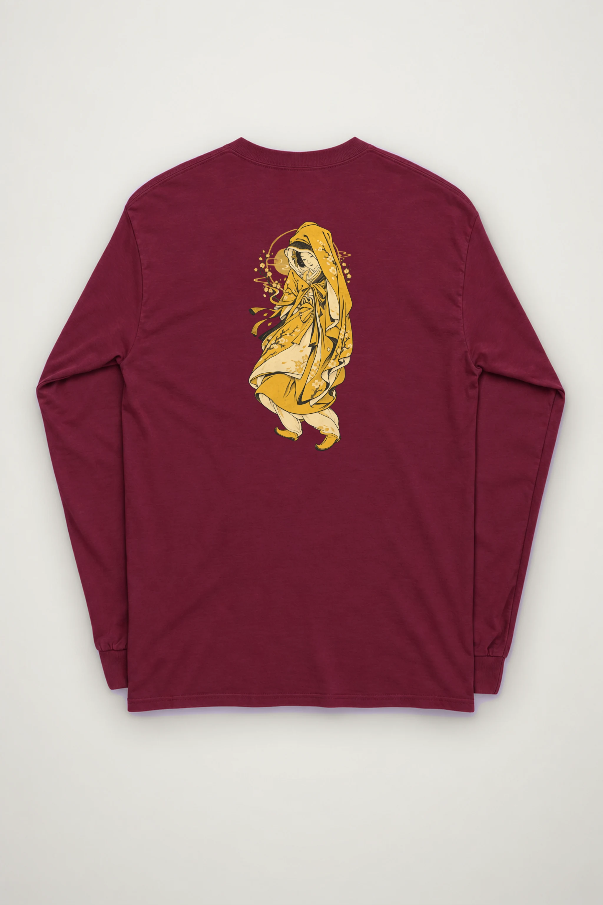 "Floral Hooded Muse" Unisex Longsleeve T-shirt