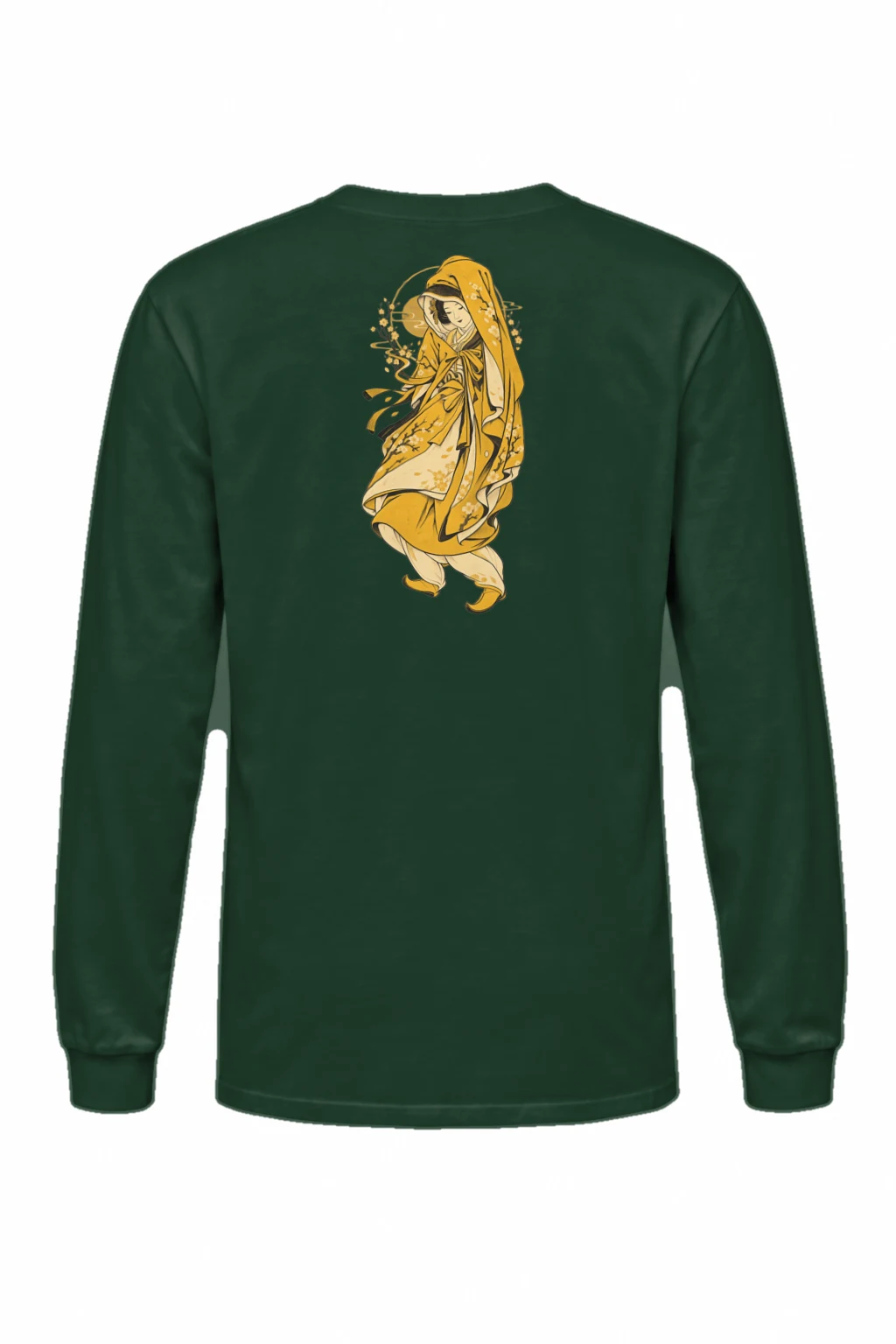 "Floral Hooded Muse" Unisex Longsleeve T-shirt | Gildan 2400