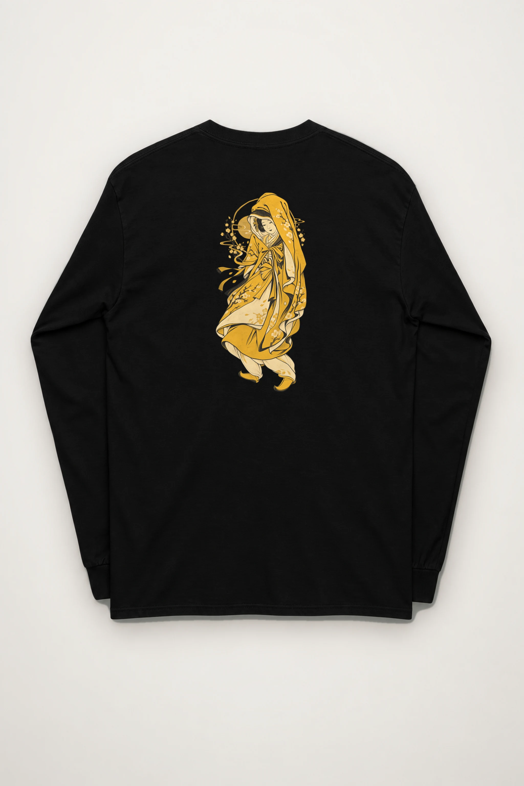 "Floral Hooded Muse" Unisex Longsleeve T-shirt