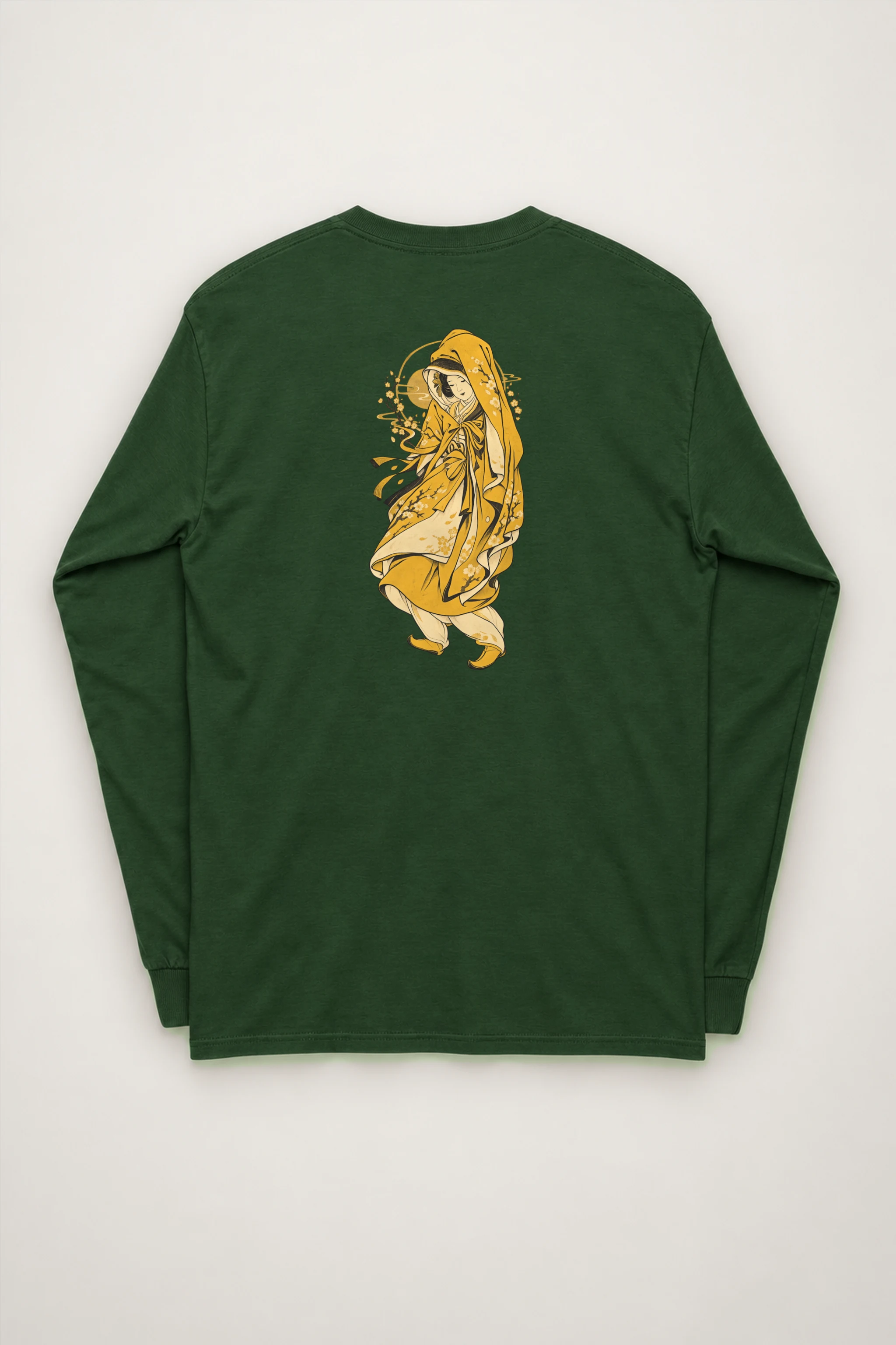 "Floral Hooded Muse" Unisex Longsleeve T-shirt