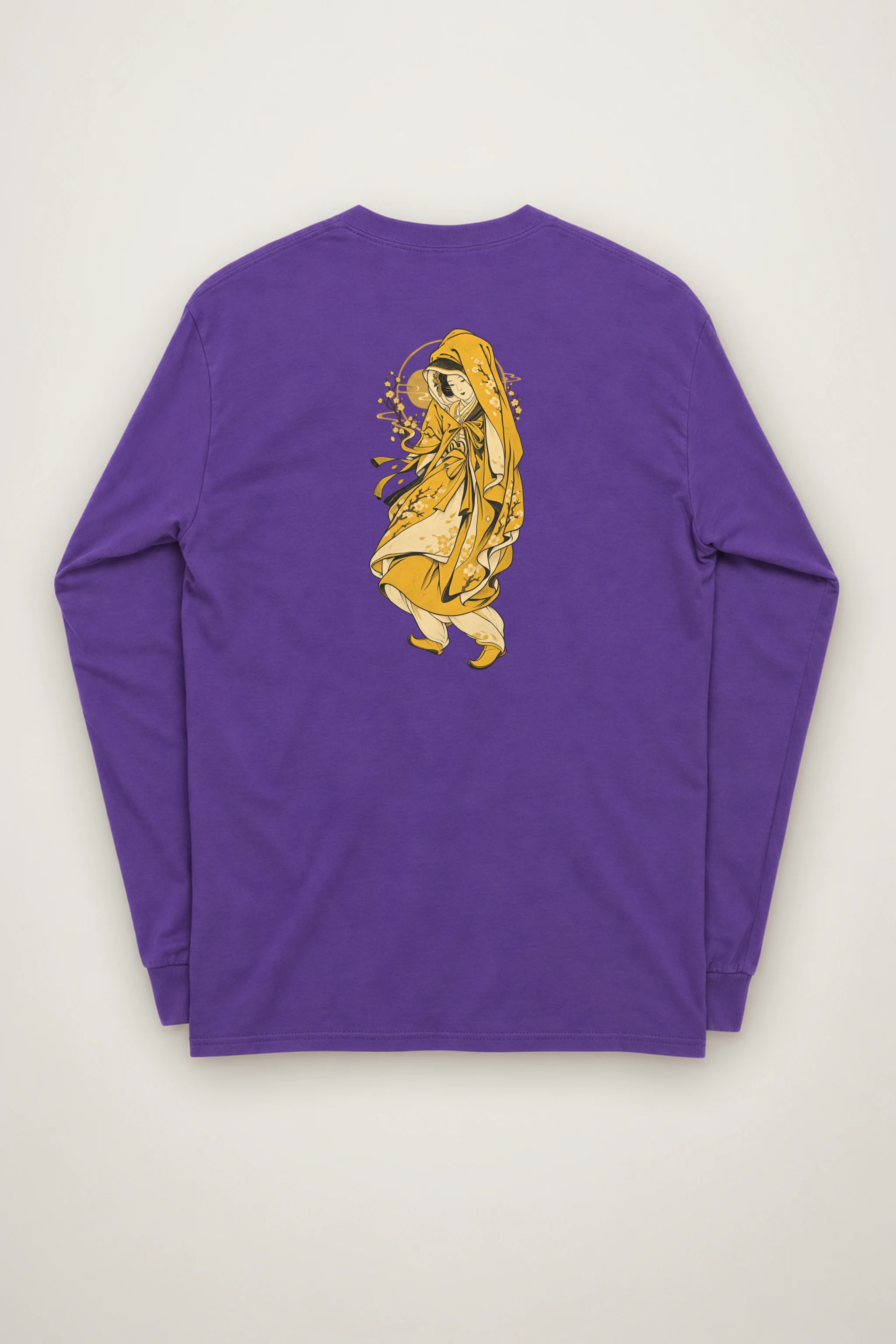 "Floral Hooded Muse" Unisex Longsleeve T-shirt