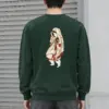 "Floral Kimono Muse" Heavy Blend Unisex Crewneck Sweatshirt