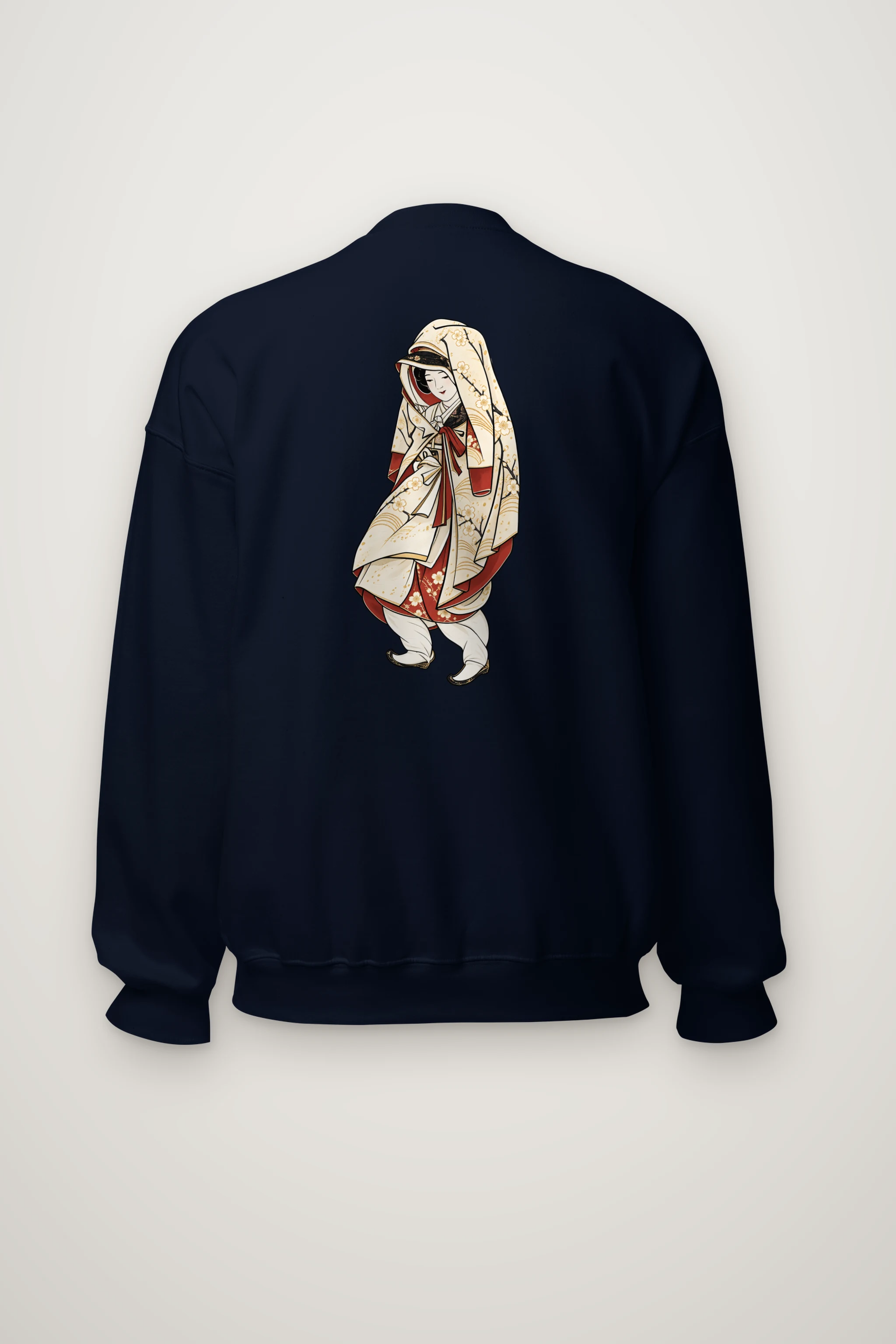 "Floral Kimono Muse" Heavy Blend Unisex Crewneck Sweatshirt