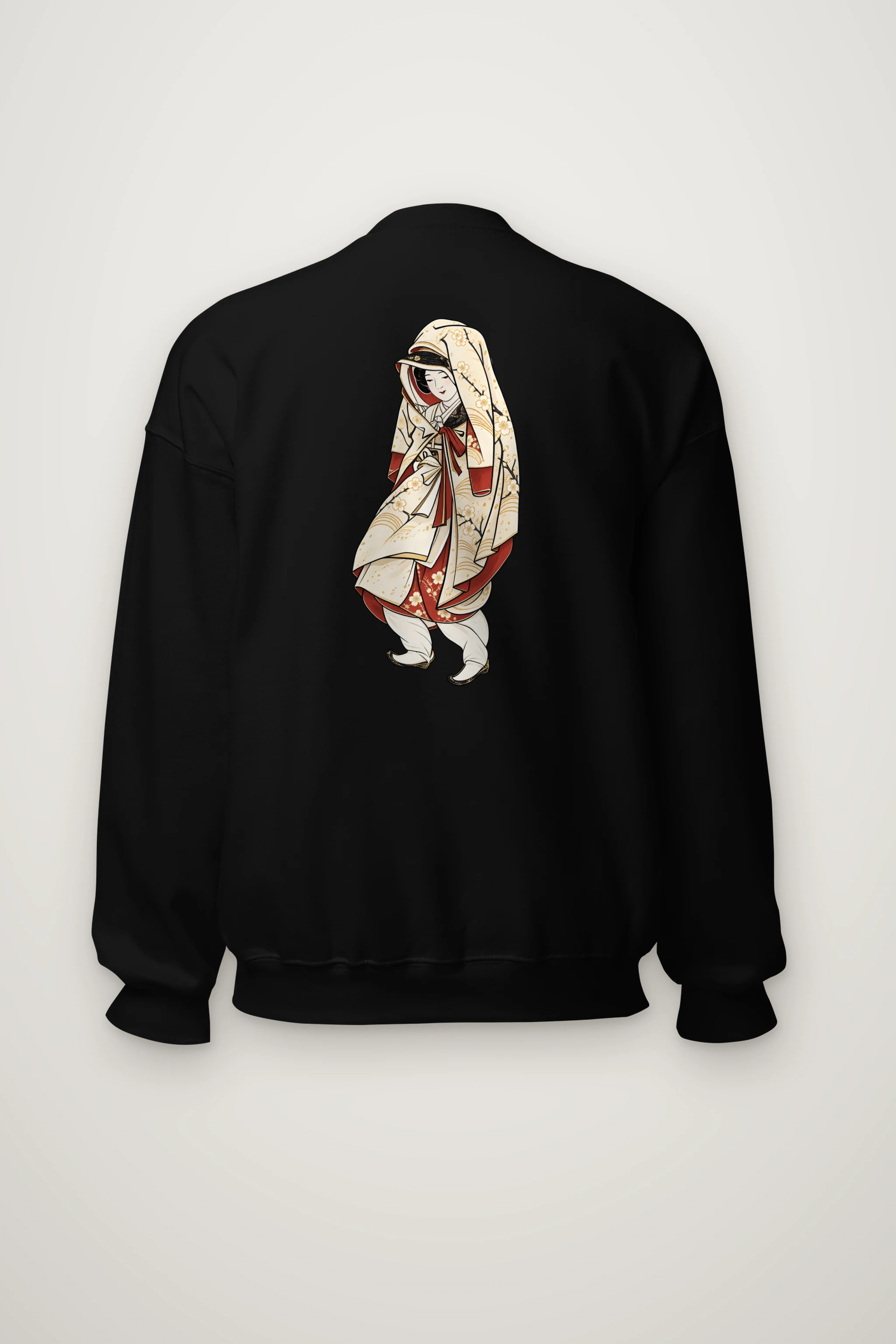 "Floral Kimono Muse" Heavy Blend Unisex Crewneck Sweatshirt