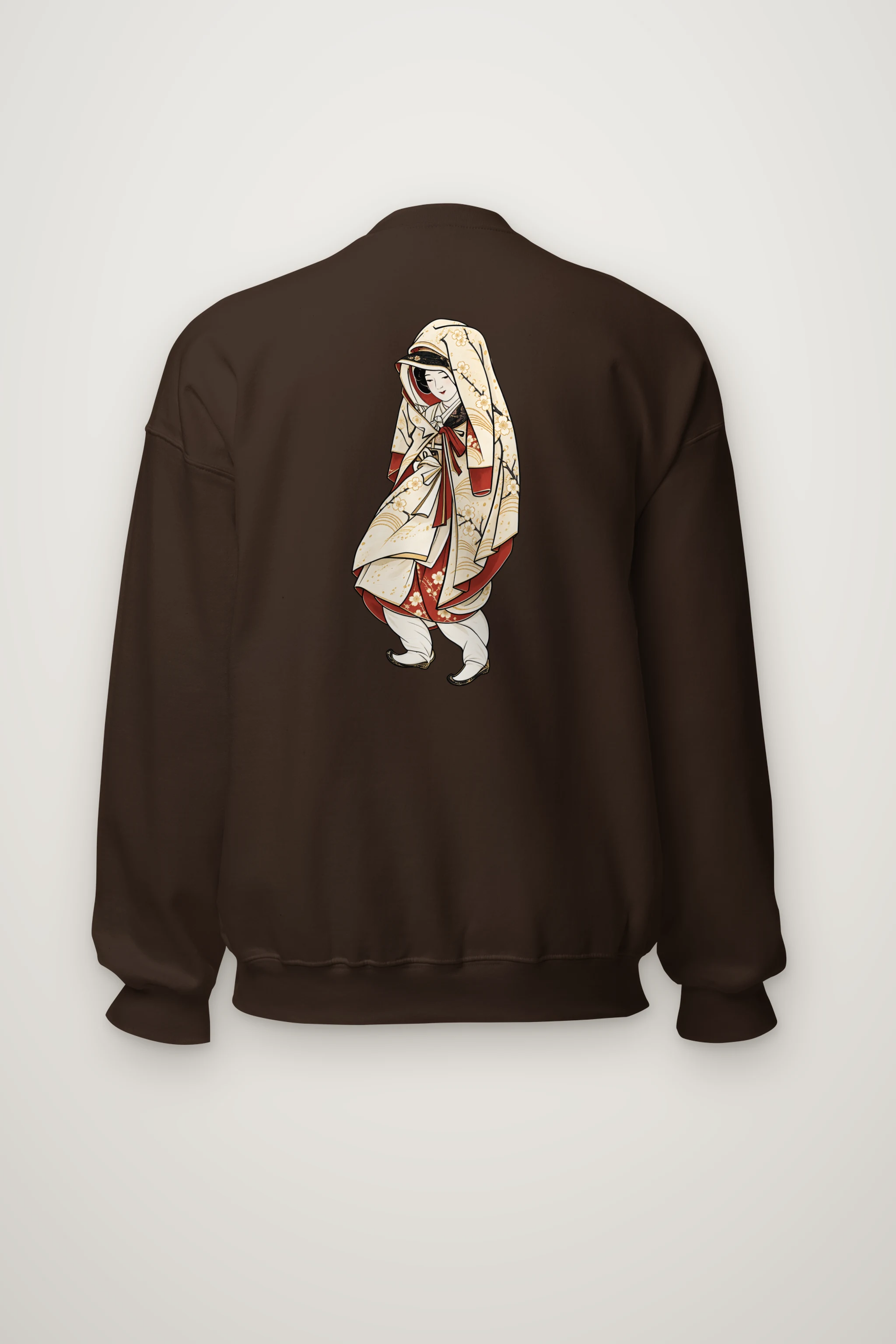 "Floral Kimono Muse" Heavy Blend Unisex Crewneck Sweatshirt