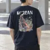 "Floral Kimono Muse" Heavyweight Unisex Crewneck T-shirt | Gildan 5000