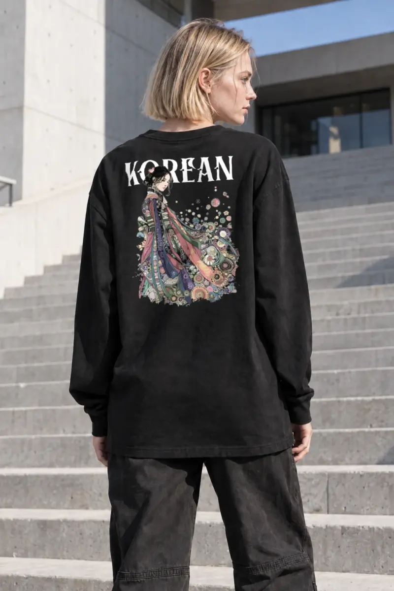 “Floral Kimono Muse” Unisex Longsleeve T-shirt | Gildan 2400
